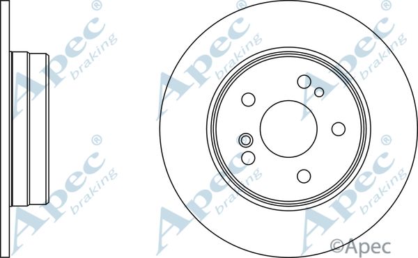 APEC BRAKING stabdžių diskas DSK960